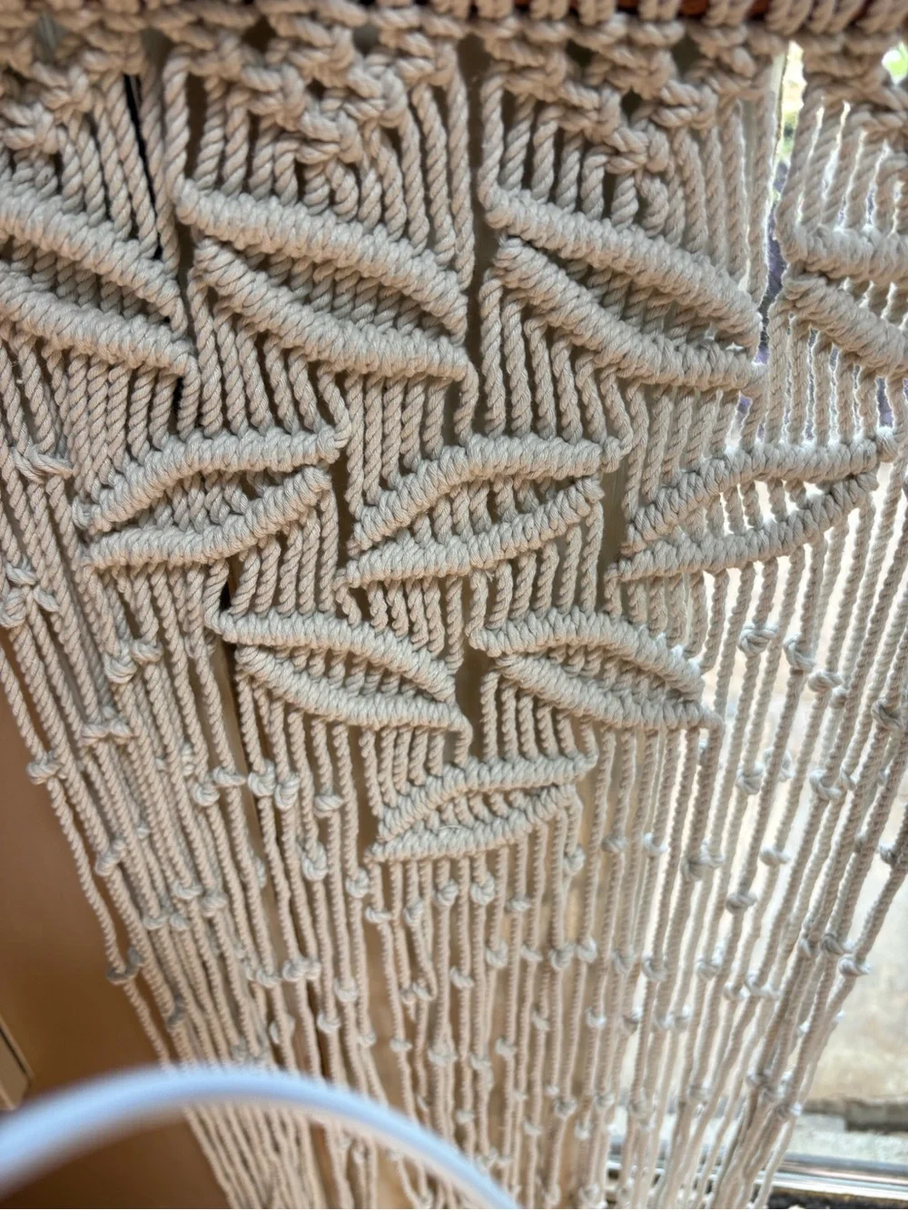 Handmade Cream Macramé Wall Hanging Tapestry